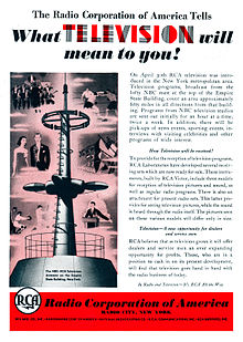 1939 RCA Television Advertisement.