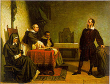 Galileo in front of a Roman Inquisition