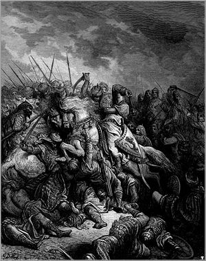 King Richard 
the Lion-Heart at the Battle of Arsuf in 1191 by Gustave Dore