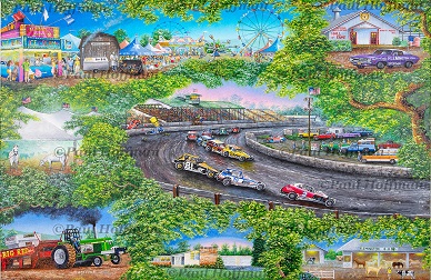 Flemington Speedway Collage